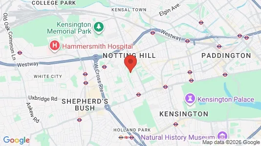 Houses for rent i London W11 - kort over placeringen
