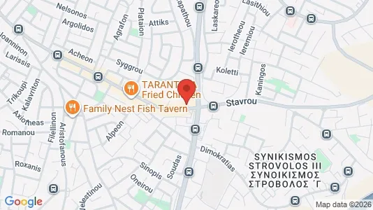 Apartments for rent i Nicosia Strovolos - kort over placeringen