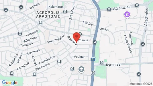 Apartments for rent i Nicosia Strovolos - kort over placeringen