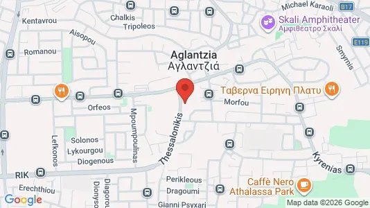 Apartments for rent i Nicosia Aglantzia - kort over placeringen