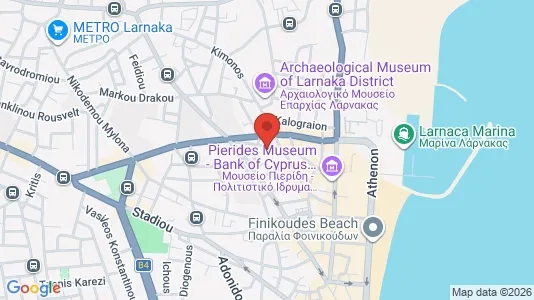 Apartments for rent i Larnaca - kort over placeringen