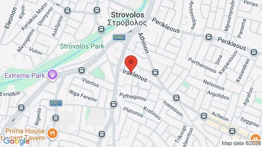 Apartments for rent i Nicosia Strovolos - kort over placeringen
