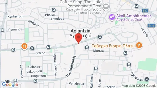 Apartments for rent i Nicosia Aglantzia - kort over placeringen