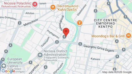 Apartments for rent i Nicosia Lefkosia - kort over placeringen