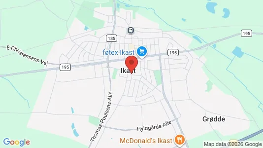 Houses for rent i Ikast - kort over placeringen