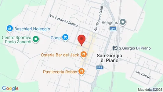 Apartments for rent i San Giorgio di Piano - kort over placeringen