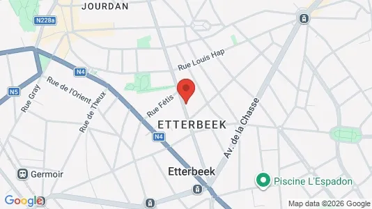 Apartments for rent i Brussels Etterbeek - kort over placeringen