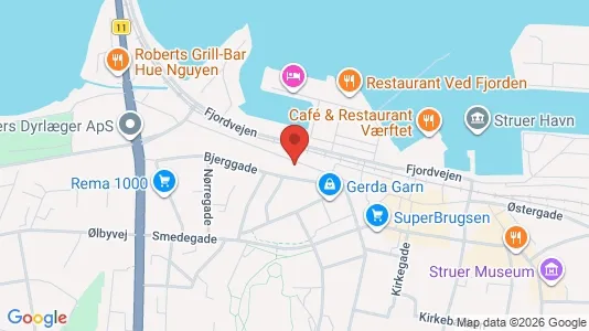 Apartments for rent i Struer - kort over placeringen