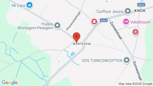 Apartments for rent i Wortegem-Petegem - kort over placeringen