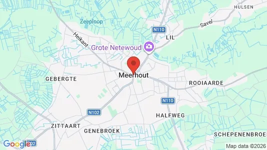 Houses for rent i Meerhout - kort over placeringen