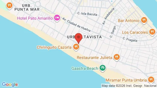 Apartments for rent i Punta Umbría - kort over placeringen