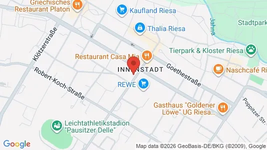 Apartments for rent i Meissen - kort over placeringen