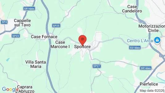 Houses for rent i Spoltore - kort over placeringen