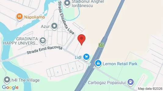 Apartments for rent i Voluntari - kort over placeringen