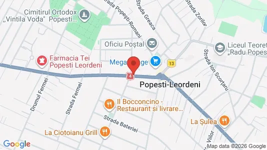 Apartments for rent i Popeşti-Leordeni - kort over placeringen