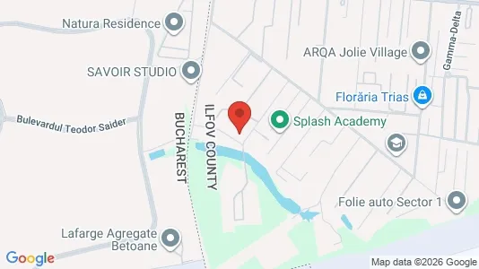 Apartments for rent i Voluntari - kort over placeringen