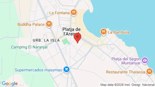 Apartments for rent i Jávea/Xàbia - kort over placeringen