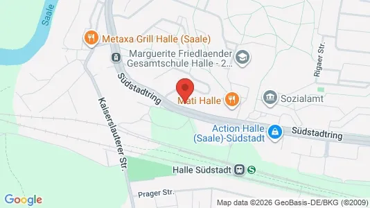 Apartments for rent i Halle (Saale) - kort over placeringen