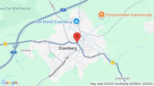 Apartments for rent i Saale-Holzland-Kreis - kort over placeringen