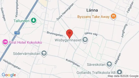 Apartments for rent i Gotland - kort over placeringen