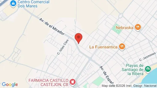 Apartments for rent i San Javier - kort over placeringen
