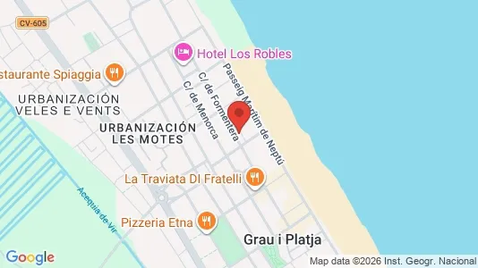 Apartments for rent i Gandia - kort over placeringen