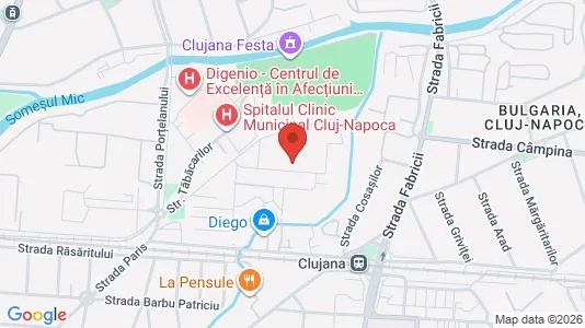 Apartments for rent i Cluj-Napoca - kort over placeringen