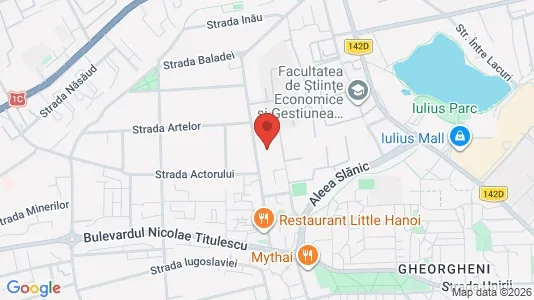 Apartments for rent i Cluj-Napoca - kort over placeringen