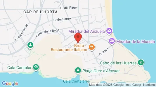 Apartments for rent i Alicante/Alacant - kort over placeringen