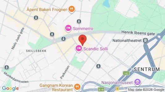 Apartments for rent i Oslo Frogner - kort over placeringen