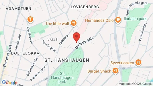 Rooms for rent i Oslo St. Hanshaugen - kort over placeringen