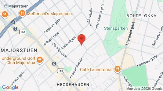 Apartments for rent i Oslo Frogner - kort over placeringen
