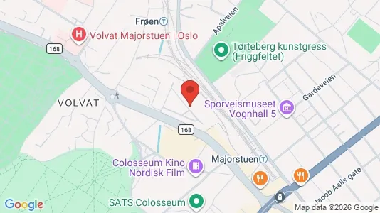 Rooms for rent i Oslo Frogner - kort over placeringen