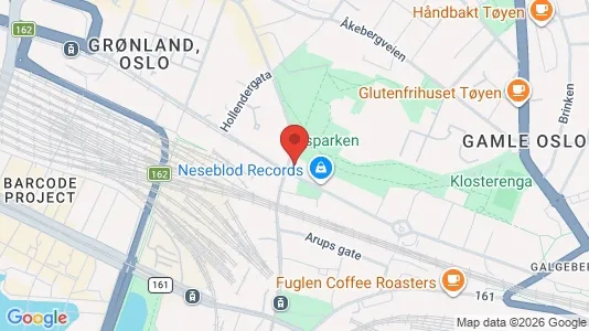 Rooms for rent i Oslo Gamle Oslo - kort over placeringen