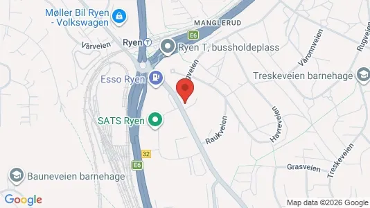 Apartments for rent i Oslo Østensjø - kort over placeringen