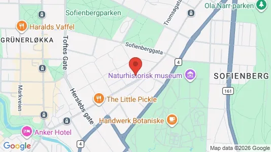 Rooms for rent i Oslo Grünerløkka - kort over placeringen