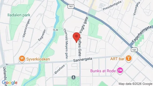 Rooms for rent i Oslo Grünerløkka - kort over placeringen