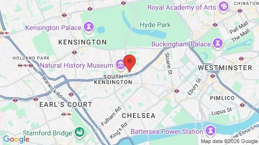 Apartments for rent i London SW7 - kort over placeringen