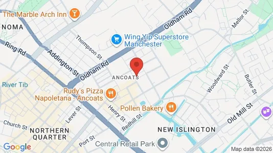 Apartments for rent i Manchester - Lancashire - kort over placeringen