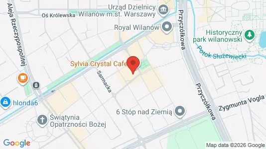 Apartments for rent i Warszawa Wilanów - kort over placeringen