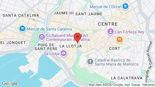Apartments for rent i Palma de Mallorca - kort over placeringen