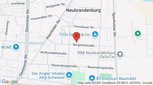 Apartments for rent i Mecklenburgische Seenplatte - kort over placeringen