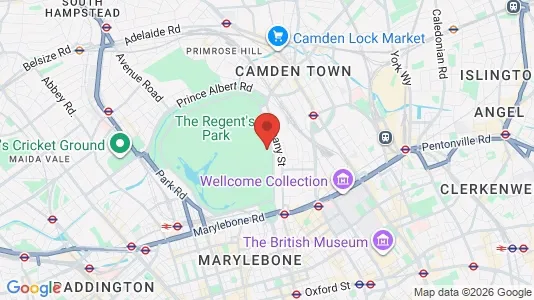 Apartments for rent i London NW1 - kort over placeringen