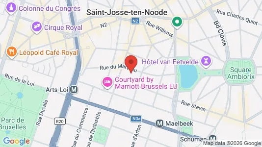 Apartments for rent i Stad Brussel - kort over placeringen