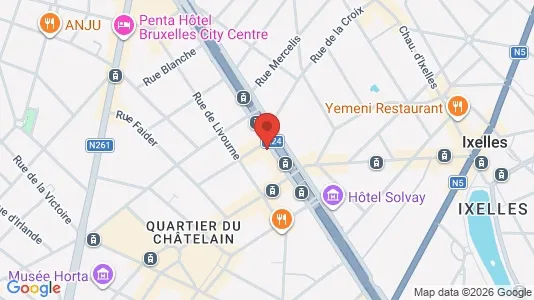 Apartments for rent i Stad Brussel - kort over placeringen