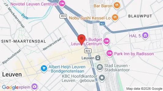 Apartments for rent i Leuven - kort over placeringen