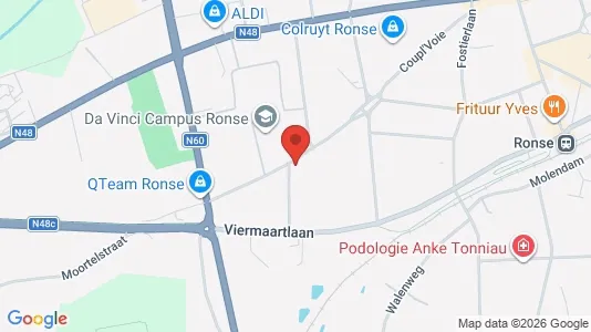 Apartments for rent i Ronse - kort over placeringen