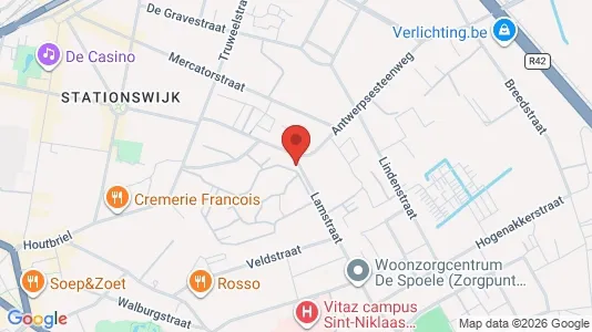 Apartments for rent i Sint-Niklaas - kort over placeringen