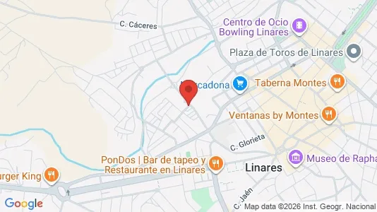 Rooms for rent i Linares - kort over placeringen