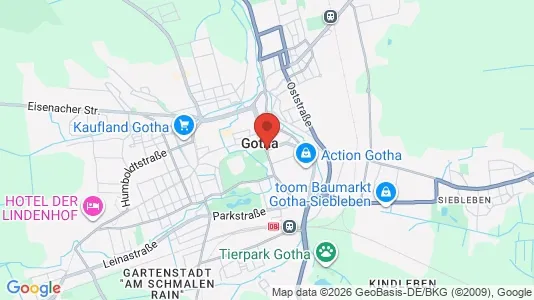 Apartments for rent i Gotha - kort over placeringen
